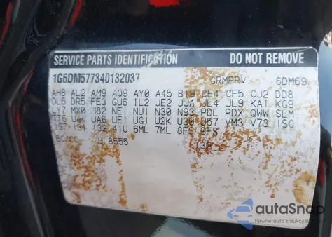 2004 Cadillac Cts Standard из США, поврежденный, VIN 1G6DM577340132037